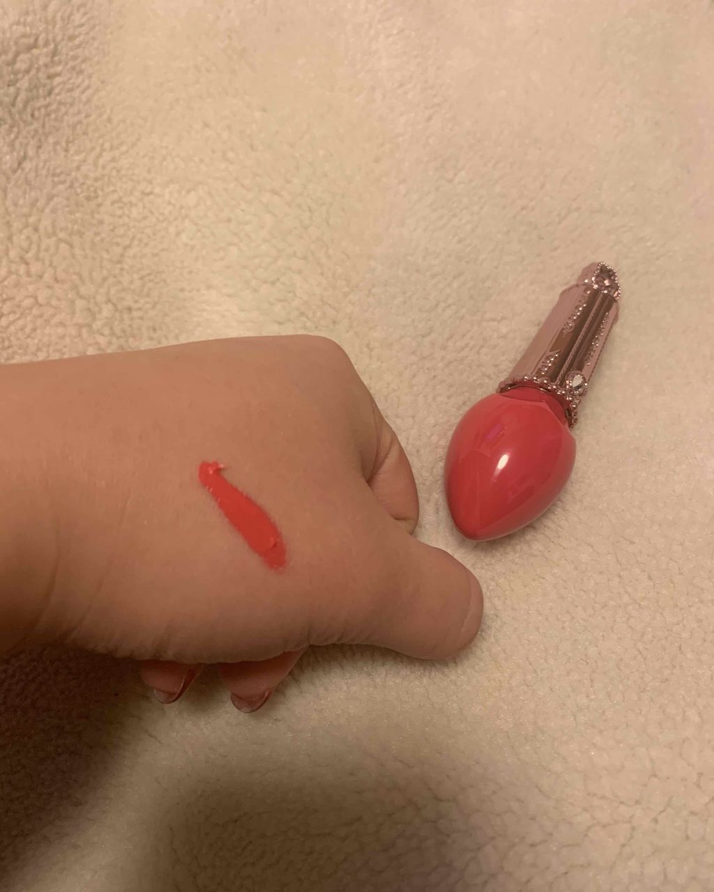 ストロベリーホイップ ルージュ/JILL STUART/口紅を使ったクチコミ(2枚目)