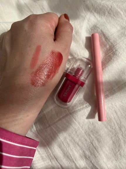 ジェルフィットティント 08 ゴージャスモーヴ/AMUSE/リップティントを使ったクチコミ(2枚目)