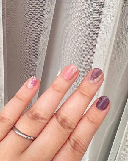 セミキュアジェルネイルシール ハンド用 16 ヴァイオレットミソロジー /LYSD’OR/ネイルシールの画像