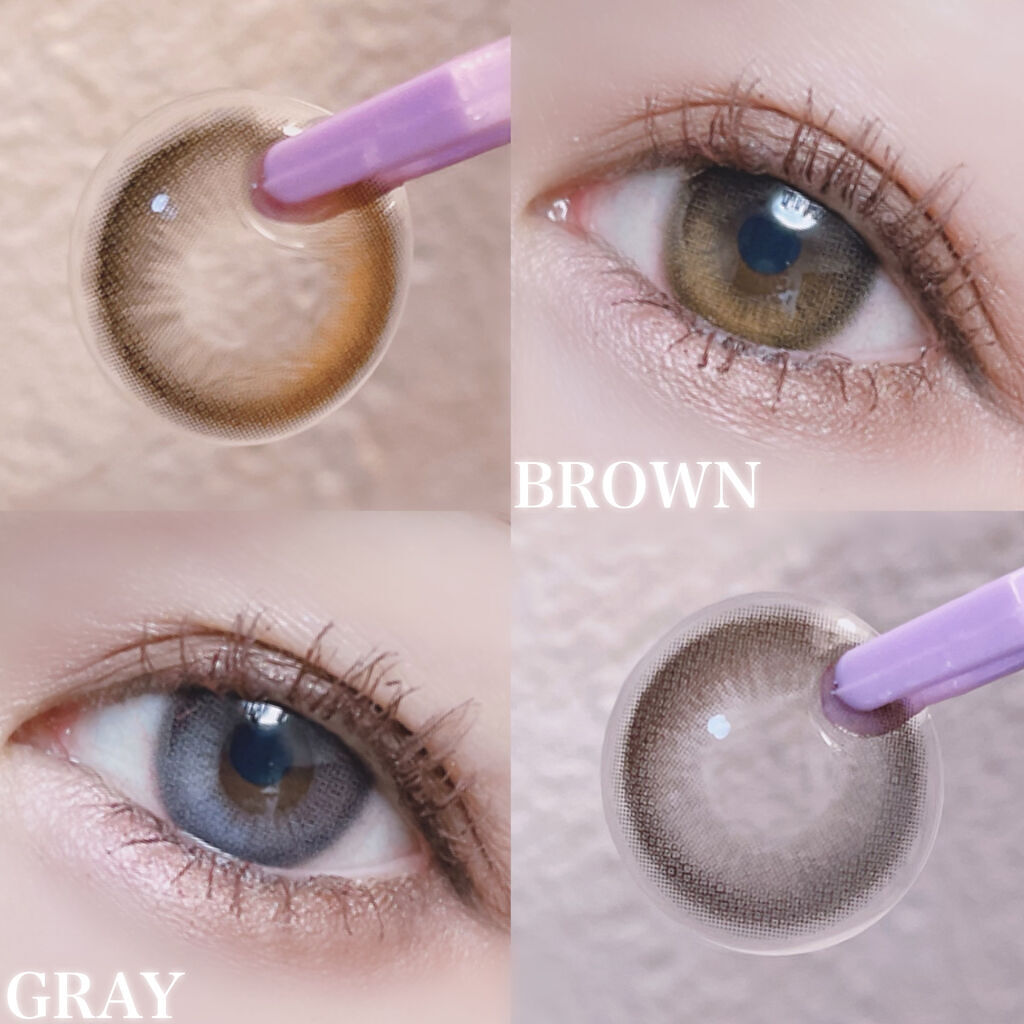 デームードブラウンマンスリー (DAYMOOD BROWN monthly)/OLOLA/１ヶ月（１MONTH）カラコンを使ったクチコミ（2枚目）