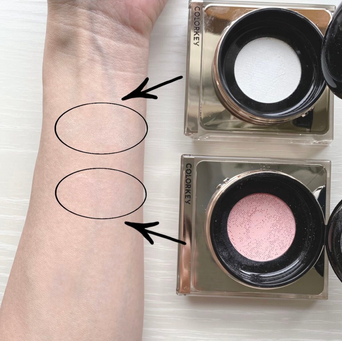 ラスティングルースパウダー/COLORKEY/ルースパウダーを使ったクチコミ(6枚目)