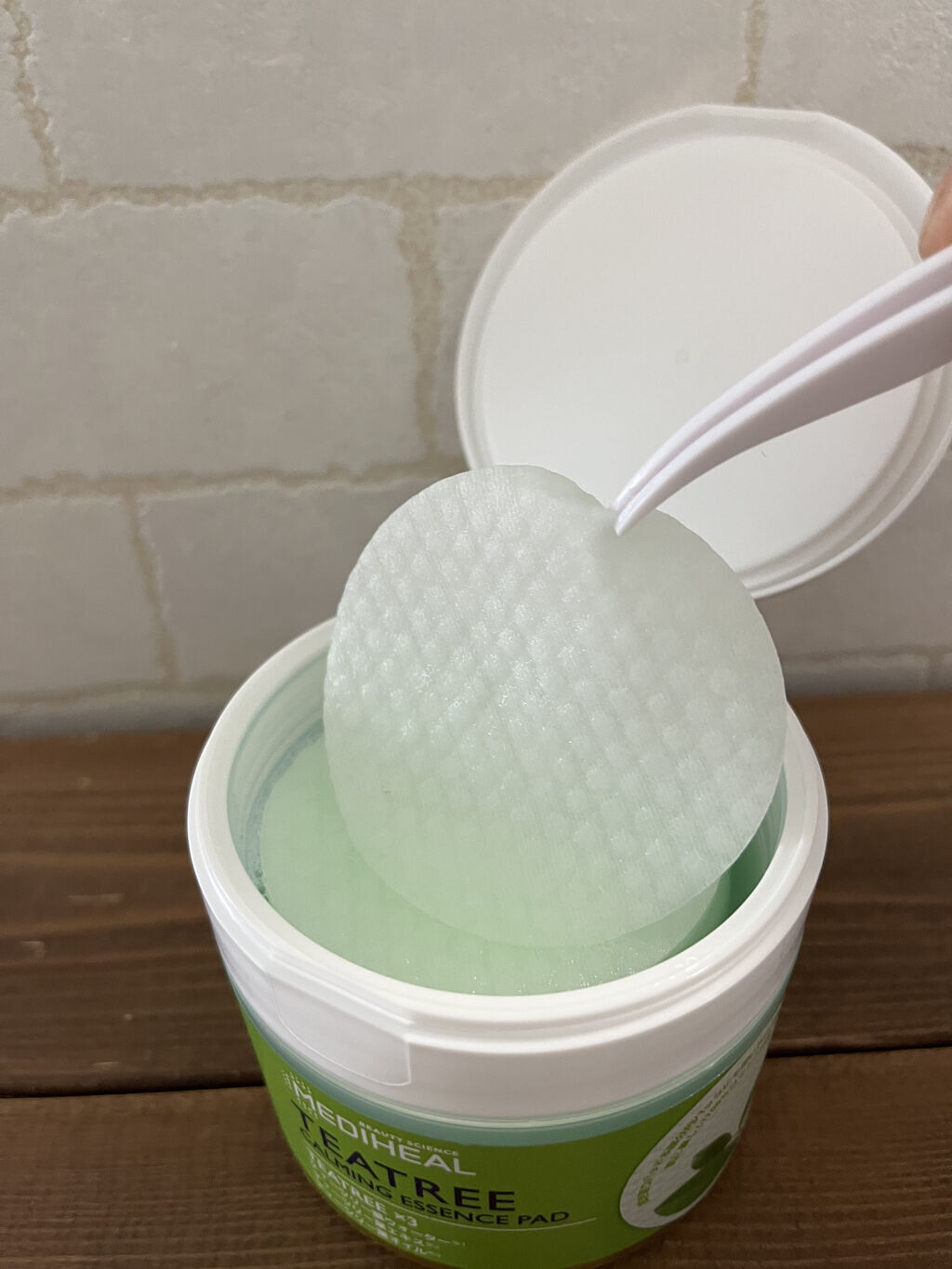 ティーツリーカーミングエッセンスパッド/MEDIHEAL/トナーパッドを使ったクチコミ（3枚目）