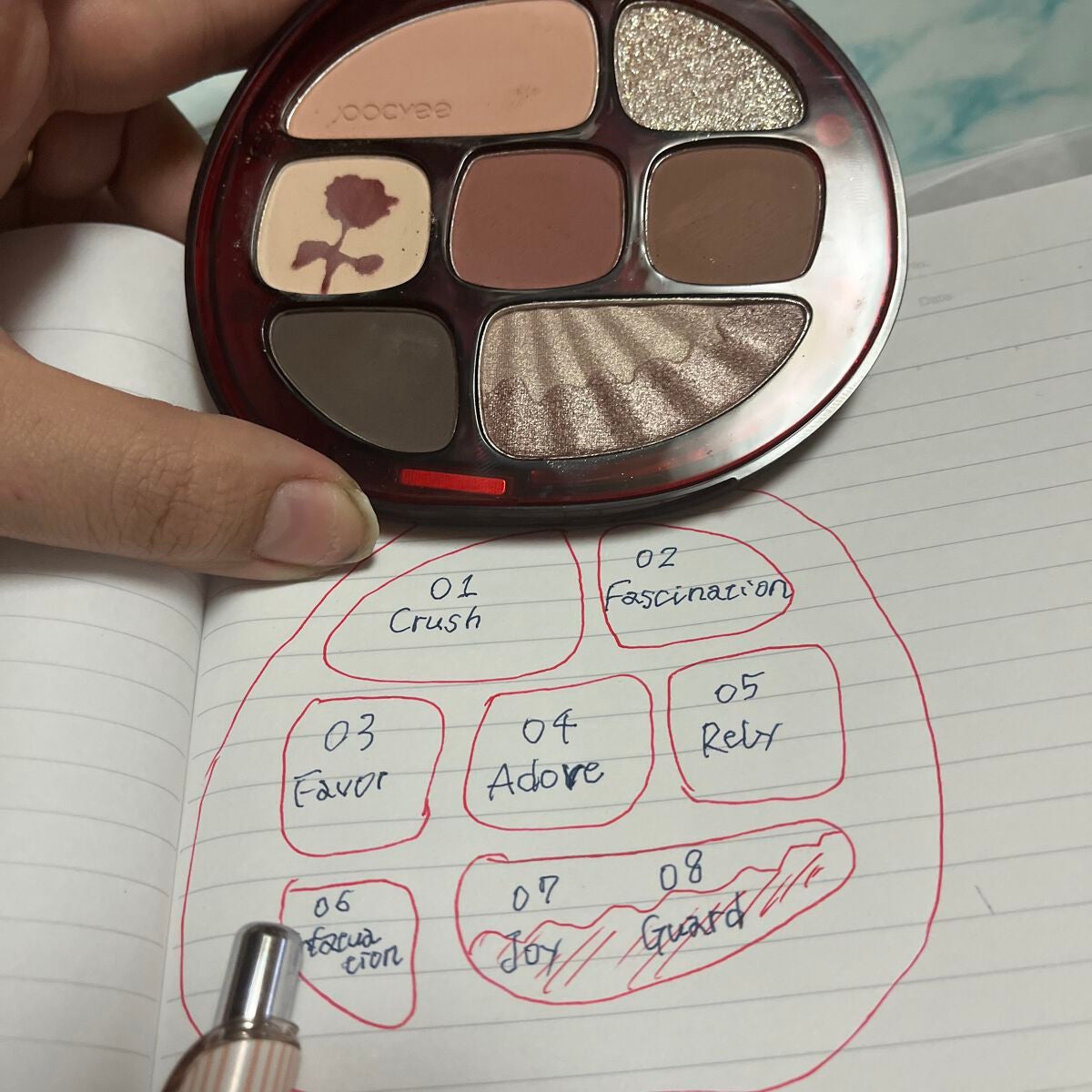 ローズポエムマルチパレット/Joocyee/アイシャドウパレットを使ったクチコミ(1枚目)