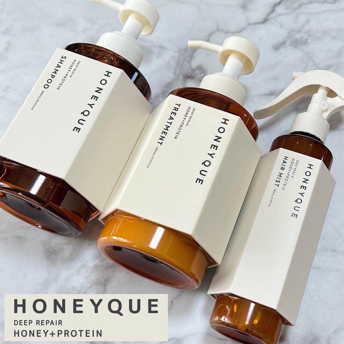 ディープリペア シャンプー モイスト/ヘアトリートメント モイスト/ハニーク/市販シャンプーを使ったクチコミ(1枚目)