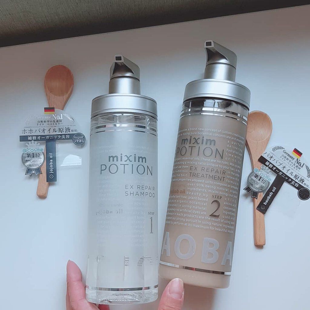 リペアシャンプー/ヘアトリートメント/mixim POTION/シャンプー・コンディショナーを使ったクチコミ（1枚目）