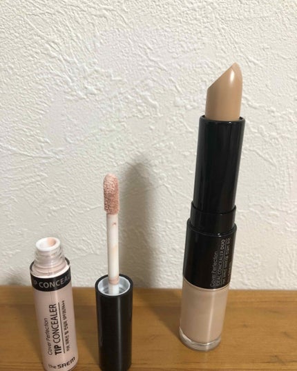 カバーパーフェクション アイディールコンシーラー デュオ/the SAEM/スティックコンシーラーを使ったクチコミ(2枚目)