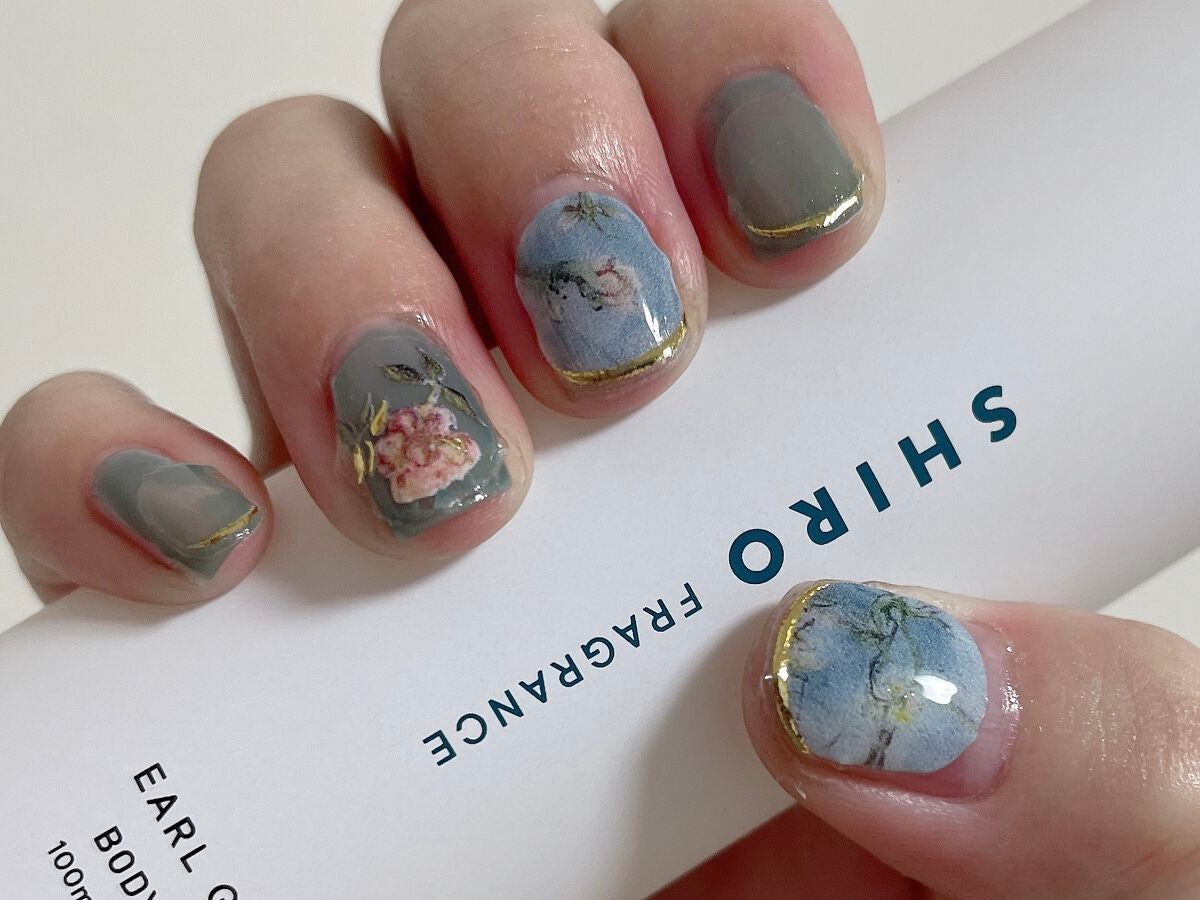 MEDE19F ゴッホの世界をまとうネイルシールの会/フェリシモ/ネイルシールを使ったクチコミ(4枚目)