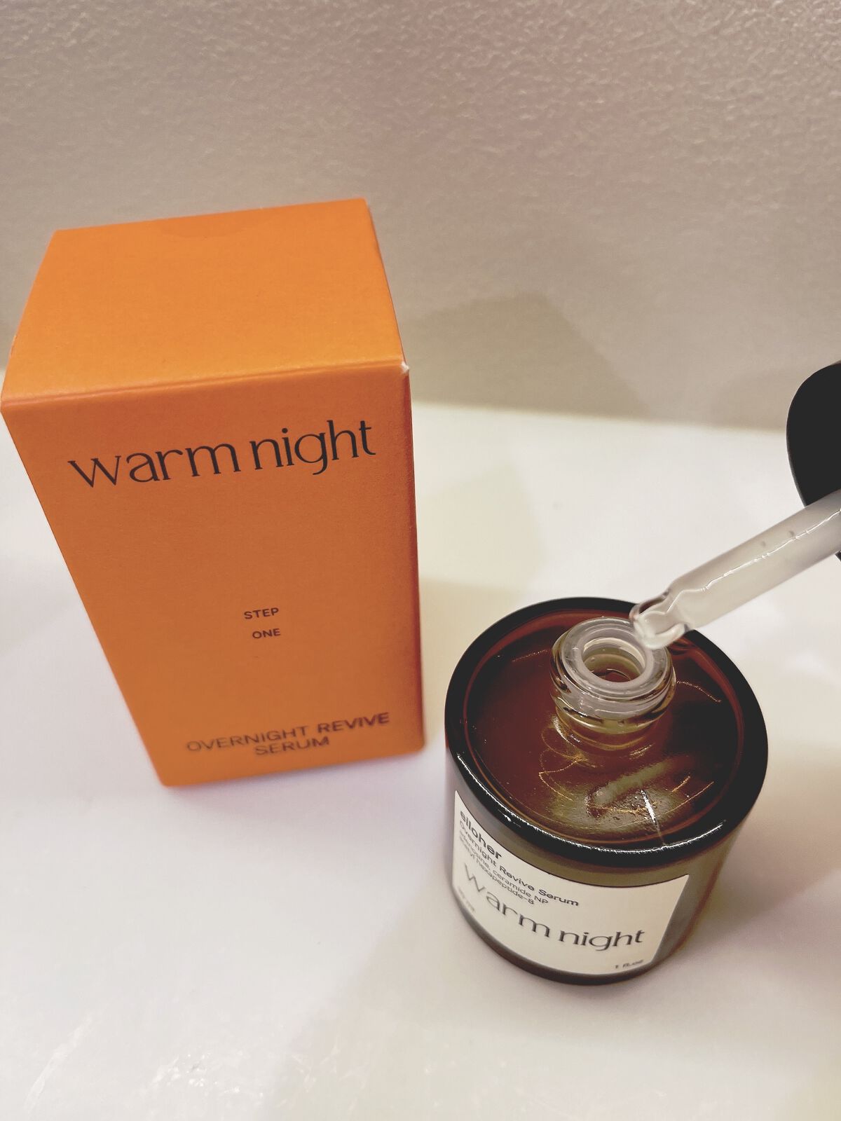ウォームナイト - Overnight Revive Serum/elloher/美容液を使ったクチコミ（2枚目）