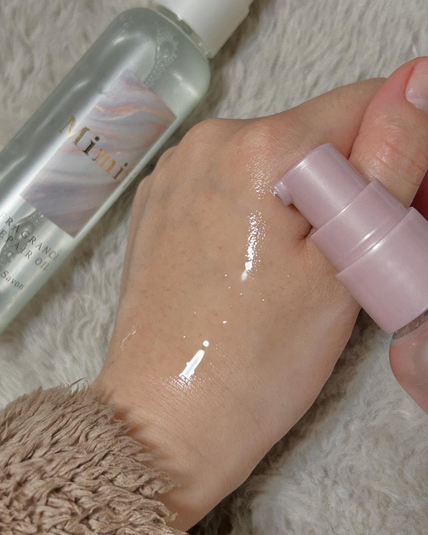 Mimiii フレグランスリペアオイル スウィートフローラル/Cue's/ヘアオイルを使ったクチコミ(2枚目)