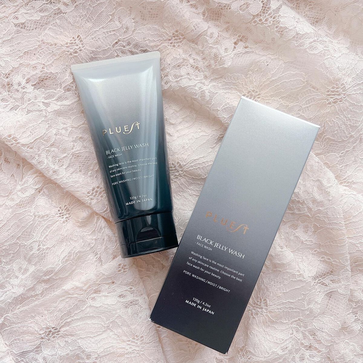 BLACK JELLY WASH（ブラックジェリーウォッシュ）/PLUEST/その他洗顔料を使ったクチコミ（1枚目）