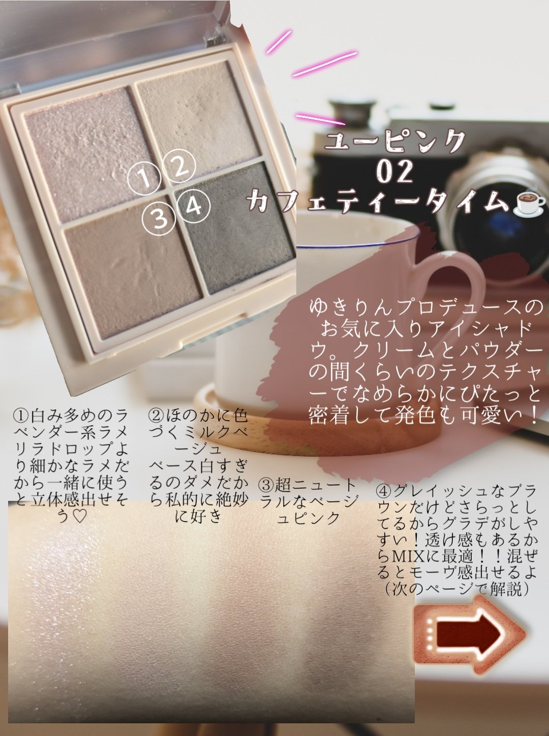 ブロウシャドウ パレット/OSAJI/パウダーアイブロウを使ったクチコミ（3枚目）