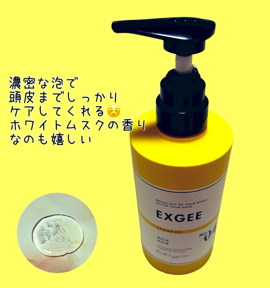 エグジー シャンプー／トリートメント/EXGEE/市販シャンプーを使ったクチコミ（2枚目）