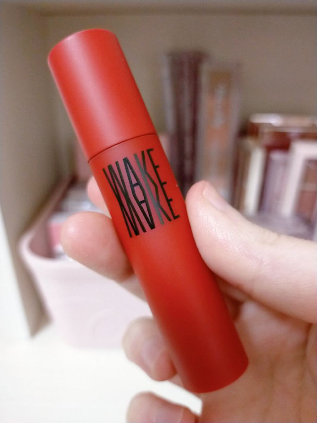 wakemake  リップペイントのクチコミ「WAKEMAKE  Lip Paint 03RED PAINTです。

カラーグラムの福袋のお.....」（1枚目）