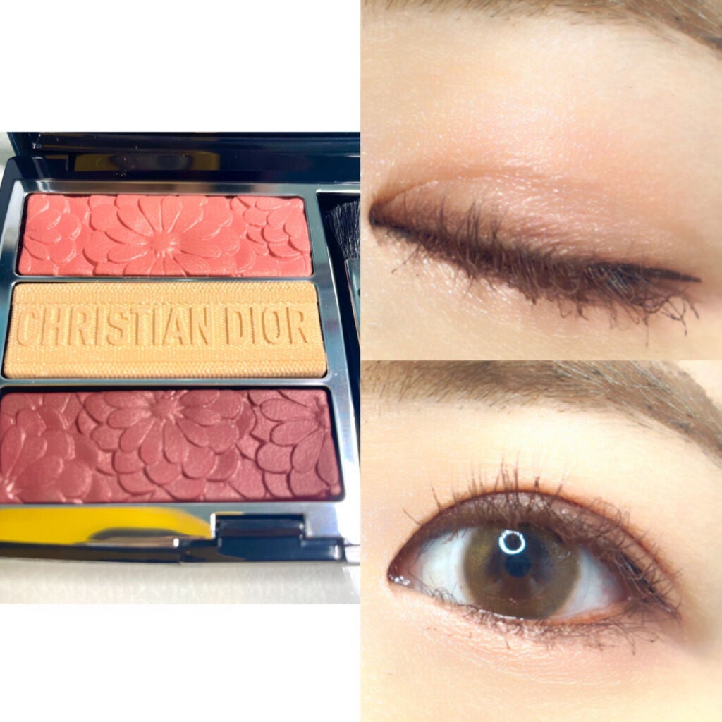 トリオ ブリック パレット<ピュア グロウ>/Dior/アイシャドウパレットを使ったクチコミ(2枚目)