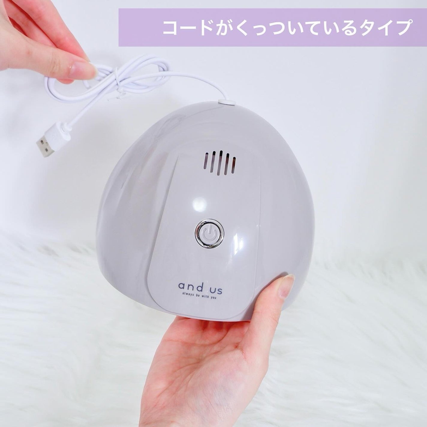 UVLEDネイルライトW/3COINS/ネイル用品を使ったクチコミ(3枚目)