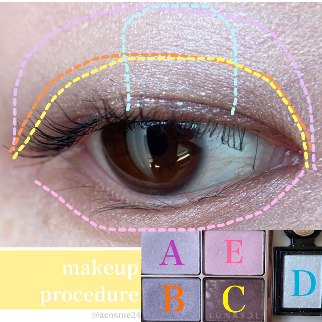 シャインフォールアイズ/LUNASOL/アイシャドウパレットを使ったクチコミ(2枚目)