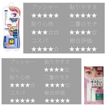 ワンダーアイリッドテープ Extra/D-UP/二重まぶた用アイテムを使ったクチコミ(2枚目)