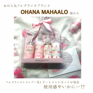 こんばんは、kotomiです
今日はまだ発売前の #オハナマハロ 様のフレグランスシャンプー&ヘアトリートメントセットを頂きました👏🏻🌸


♡ #提供_OHANAMAHAALO ♡


プレゼントキャ