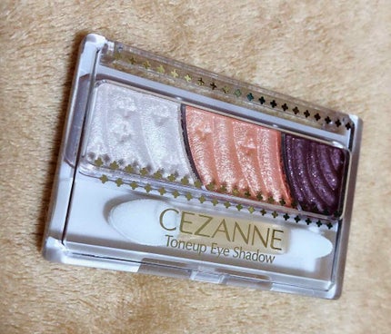 トーンアップアイシャドウ/CEZANNE/アイシャドウパレットを使ったクチコミ(2枚目)