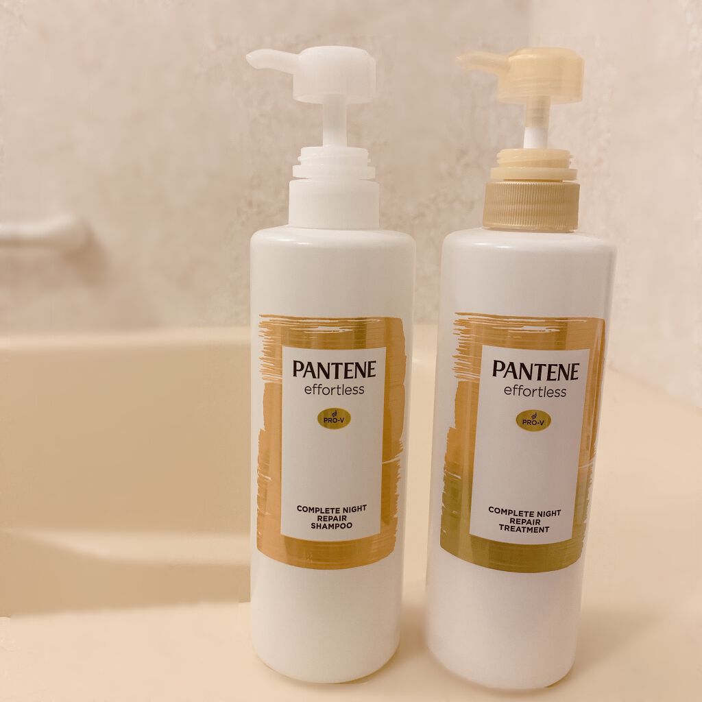 パンテーン エフォートレス コンプリートナイト リペアー シャンプー/トリートメント/パンテーン/市販シャンプーを使ったクチコミ(1枚目)