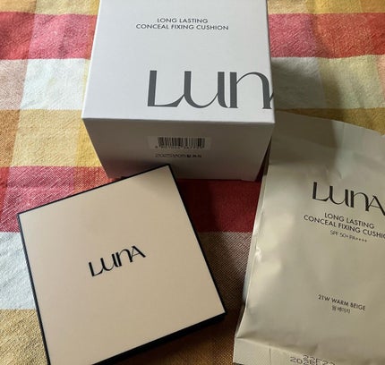 ロングラスティングコンシールフィクシングクッション /LUNA/クッションファンデーションを使ったクチコミ(4枚目)
