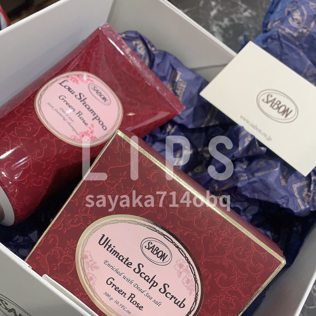 ヘッドスクラブ グリーン・ローズ/SABON/ヘッドスクラブを使ったクチコミ（2枚目）