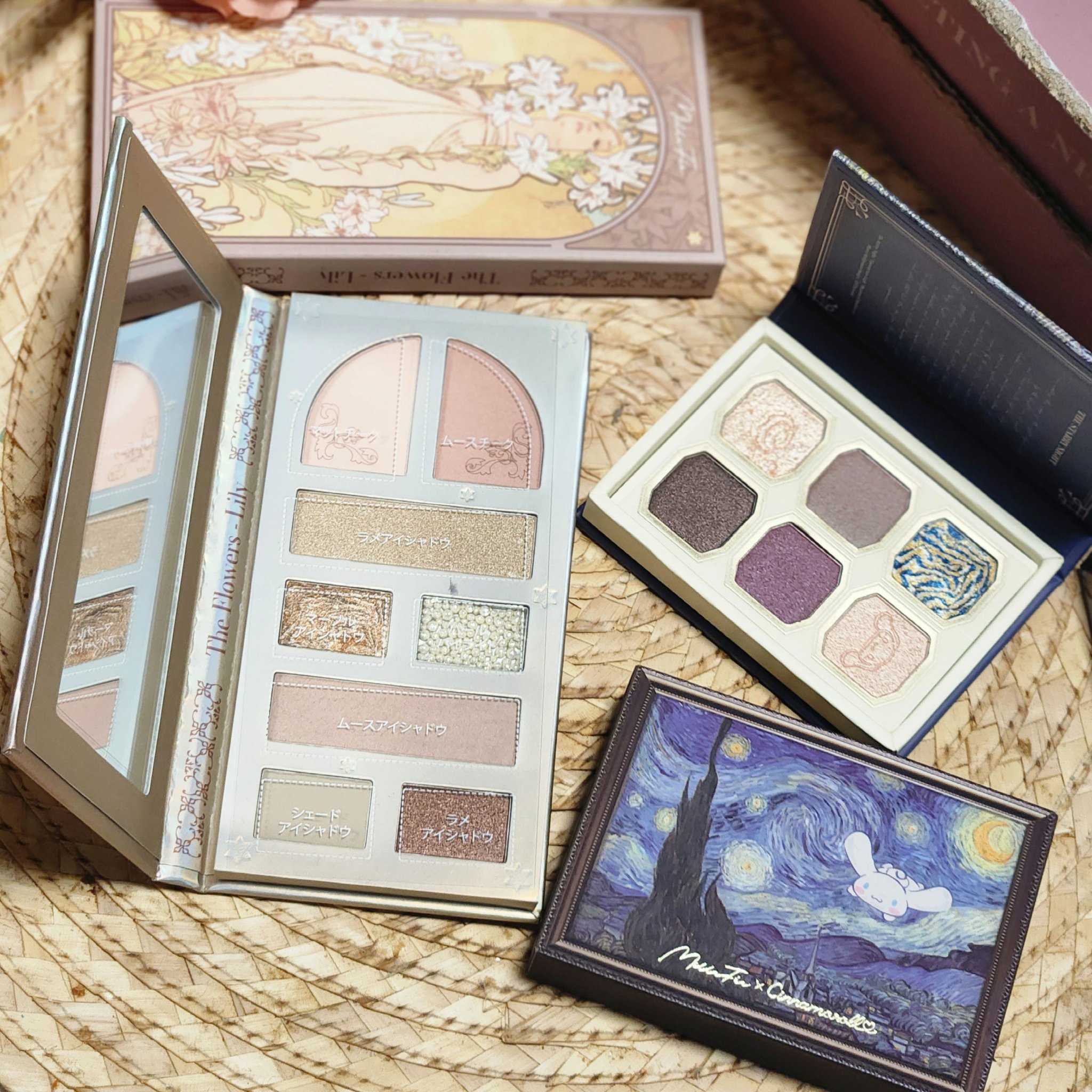 絵画アイシャドウパレット 04 日傘の女 マイメロディ コラボ/MilleFée/アイシャドウパレットを使ったクチコミ（2枚目）