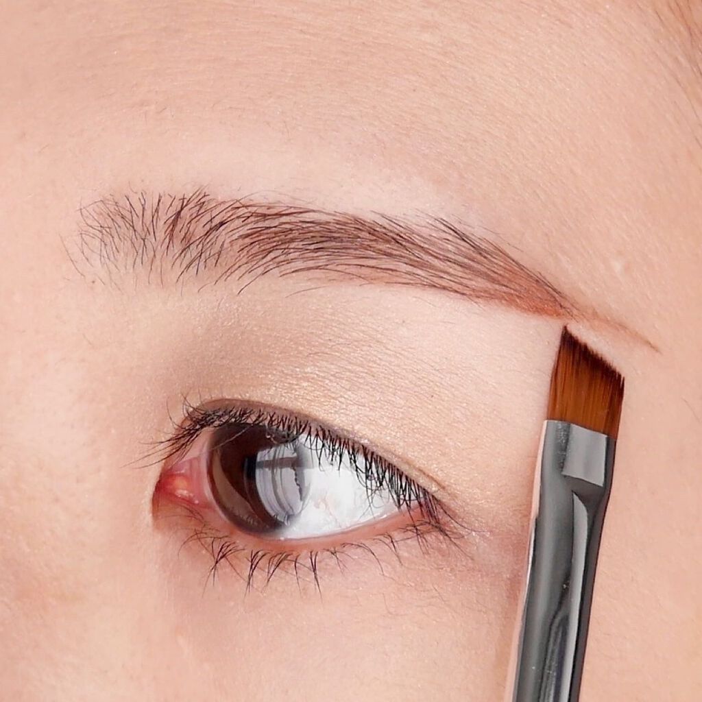 ダブルエンドアイブロウブラシ熊野筆/＆be/メイクブラシを使ったクチコミ（2枚目）