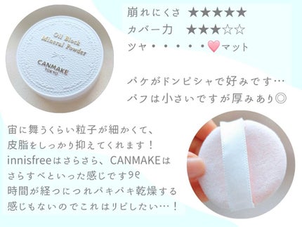 オイルブロックミネラルパウダー/キャンメイク/ルースパウダーを使ったクチコミ(3枚目)