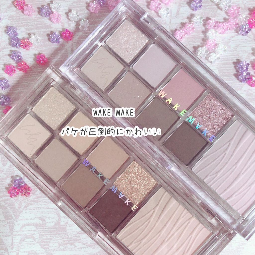 ミックスブラーリングアイパレット/wakemake/マルチパレットを使ったクチコミ(2枚目)