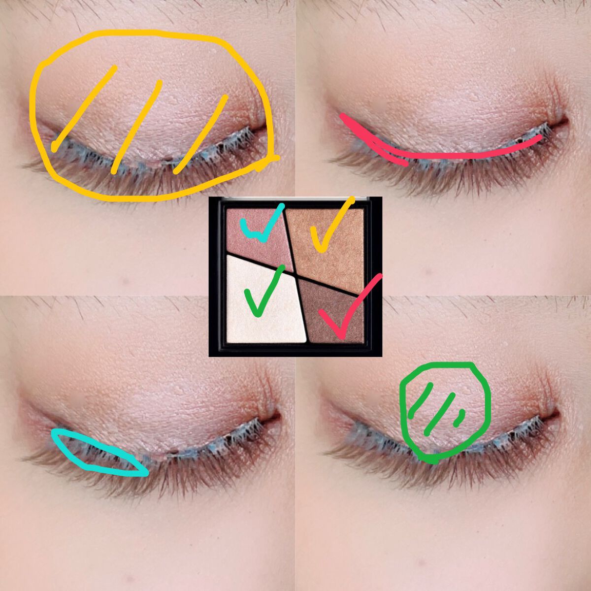 UR GLAM VELVET EYE COLOR PALETTE/U R GLAM/アイシャドウパレットを使ったクチコミ(2枚目)