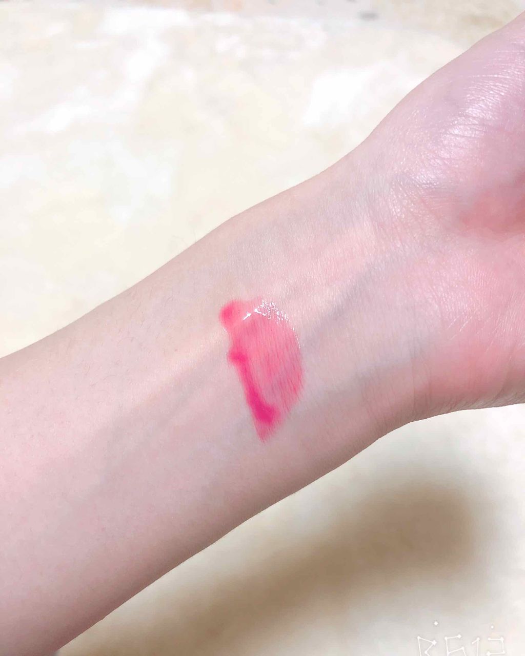 リップケアオイル LO01 ルビーレッド/excel/リップグロスを使ったクチコミ（2枚目）