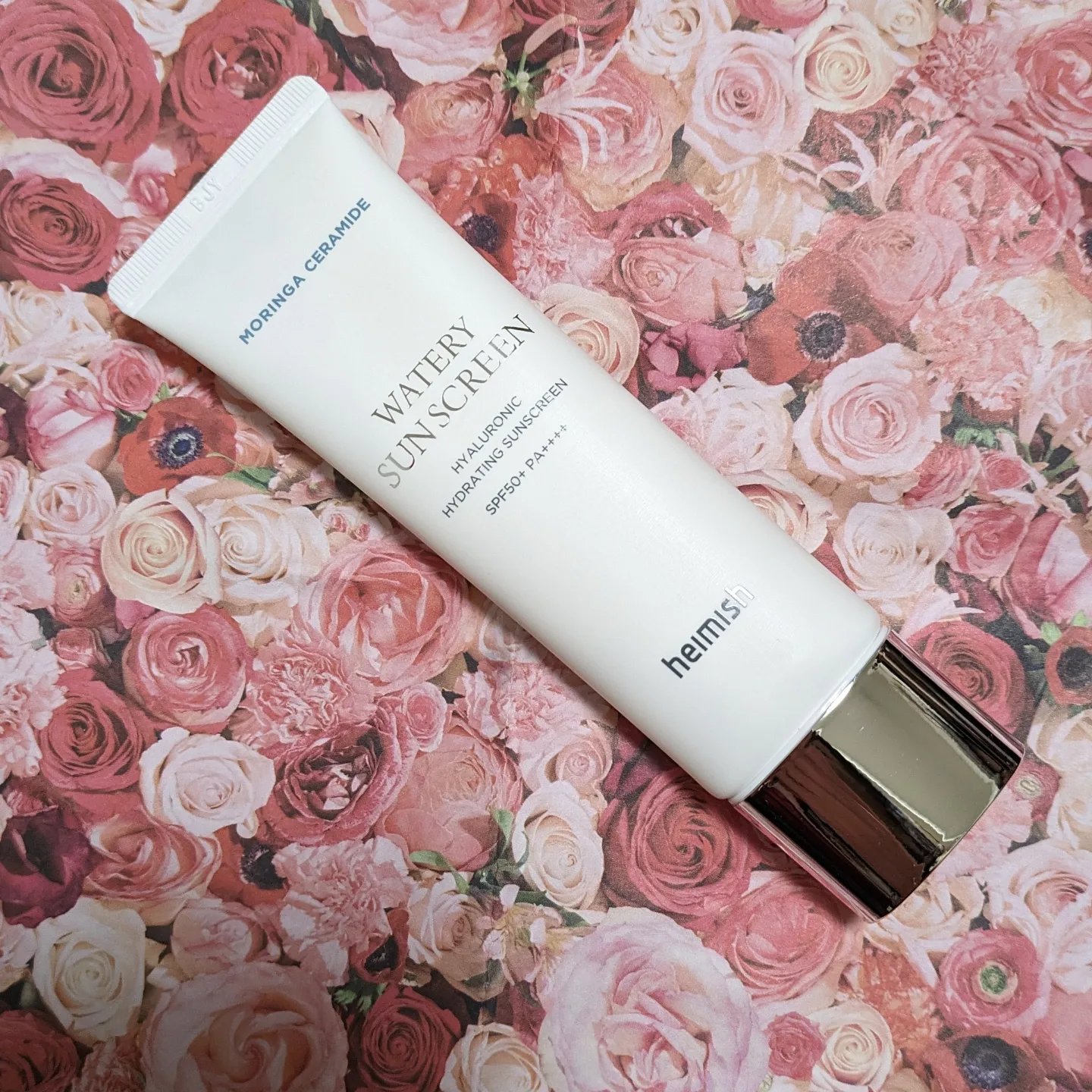 モリンガ セラミド ヒアルロン酸 ハイドレーティング ウォータリー サンスクリーン/heimish/日焼け止めクリームを使ったクチコミ（2枚目）
