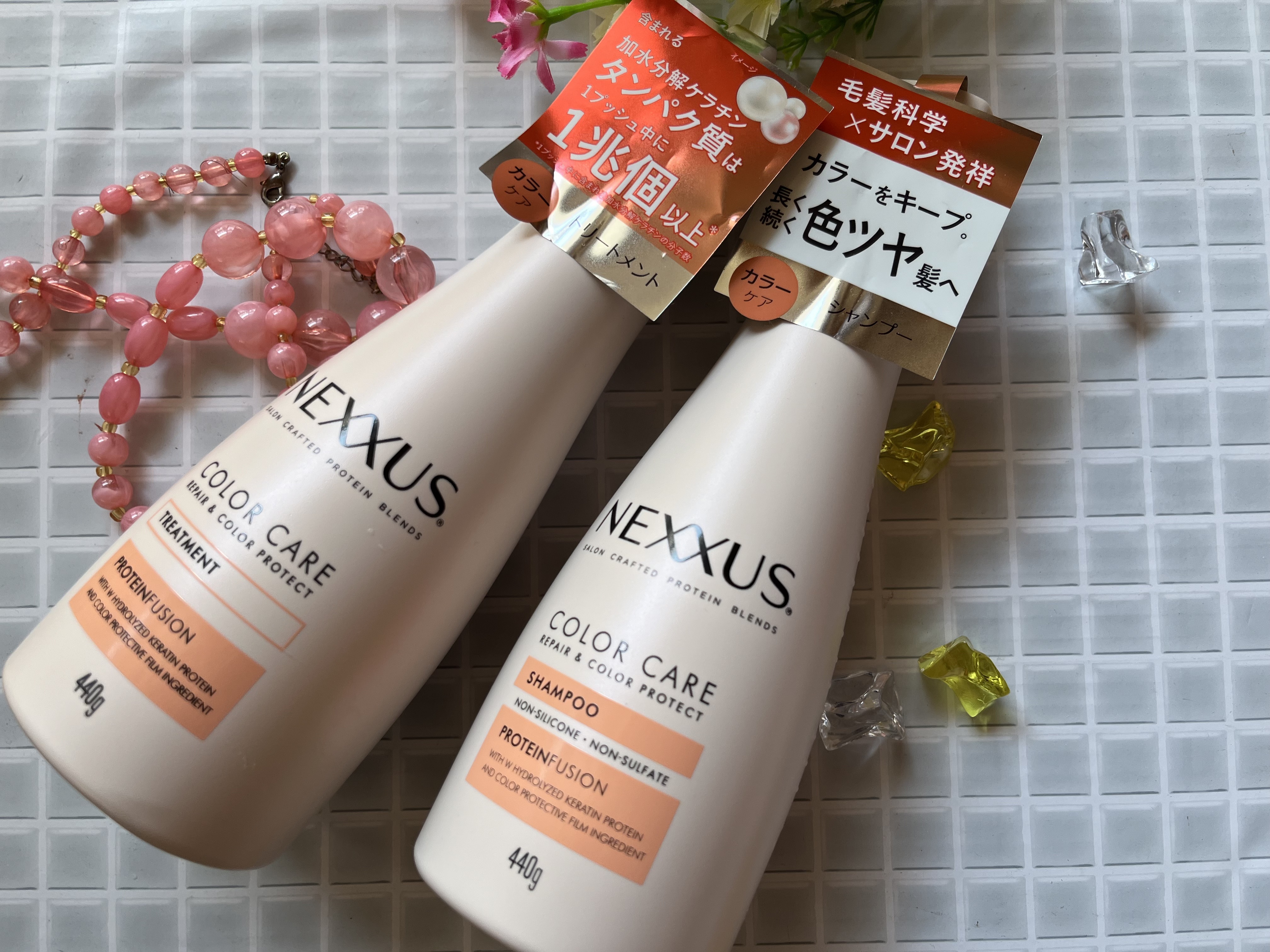 ネクサス リペア＆カラープロテクト シャンプー／トリートメント シャンプー本体 440g/NEXXUS(ネクサス)/市販シャンプーを使ったクチコミ（1枚目）