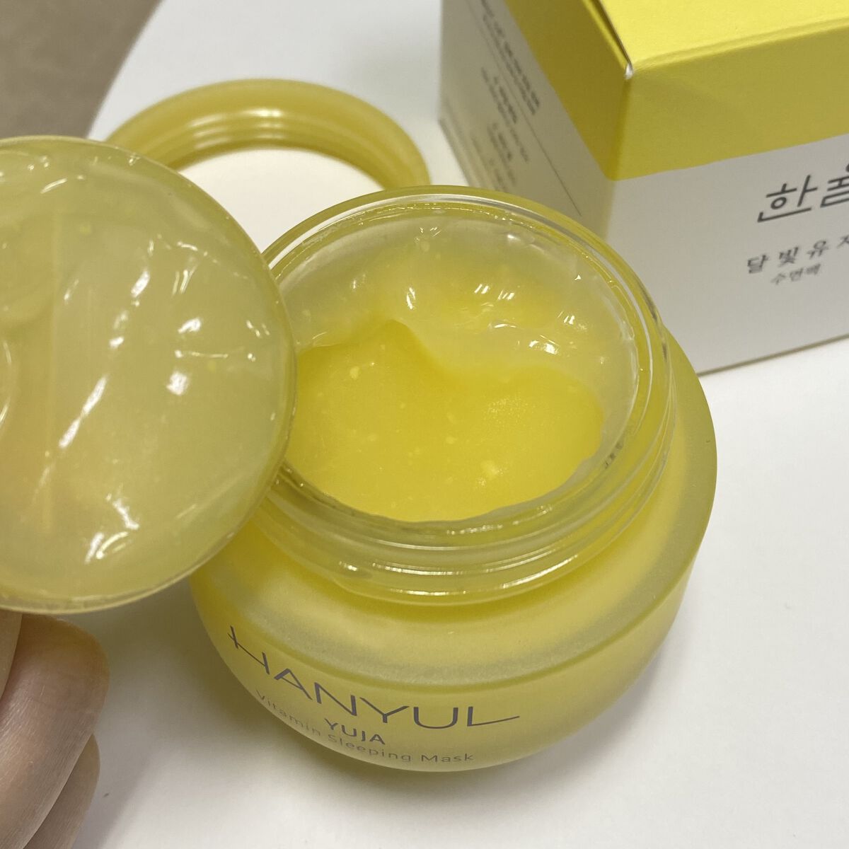 月光ゆず睡眠パック/HANYUL(ハンユル)/フェイスクリームを使ったクチコミ（1枚目）