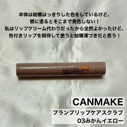 プランプリップケアスクラブ/キャンメイク/リップスクラブを使ったクチコミ(2枚目)