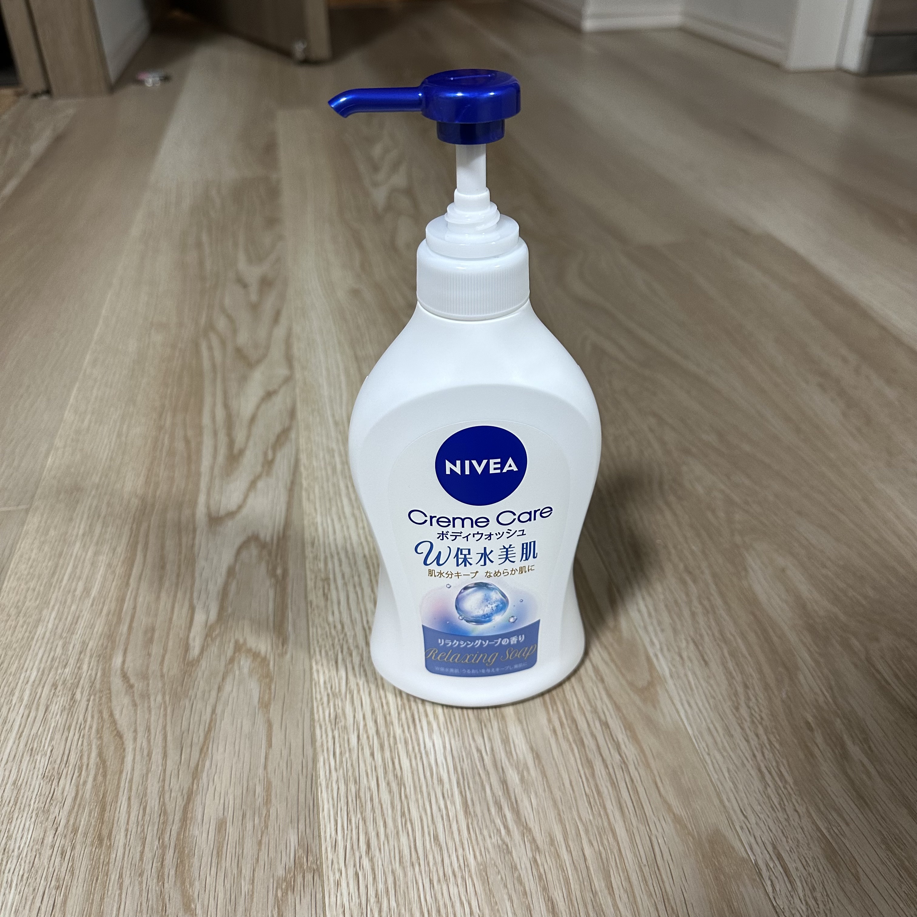 クリームケア ボディウォッシュ W保水美肌 リラクシングソープの香り 詰替用 350ml/ニベア/ボディソープを使ったクチコミ（2枚目）