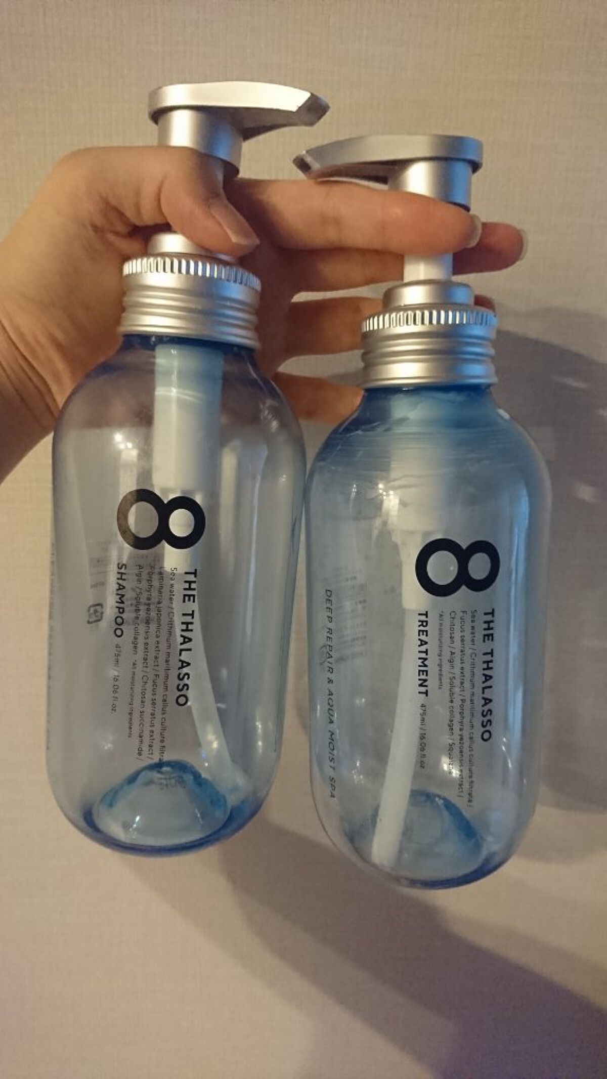 モイストシャンプー&モイストトリートメント ミニプレシャンプー付き スパ限定キット/エイトザタラソ/シャンプー・コンディショナーを使ったクチコミ(1枚目)