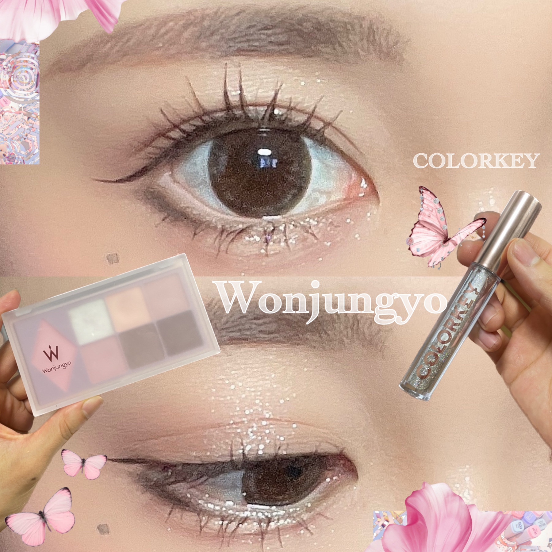 スパークリングギャラクシーリキッドアイシャドウ/COLORKEY/リキッドアイシャドウを使ったクチコミ（1枚目）