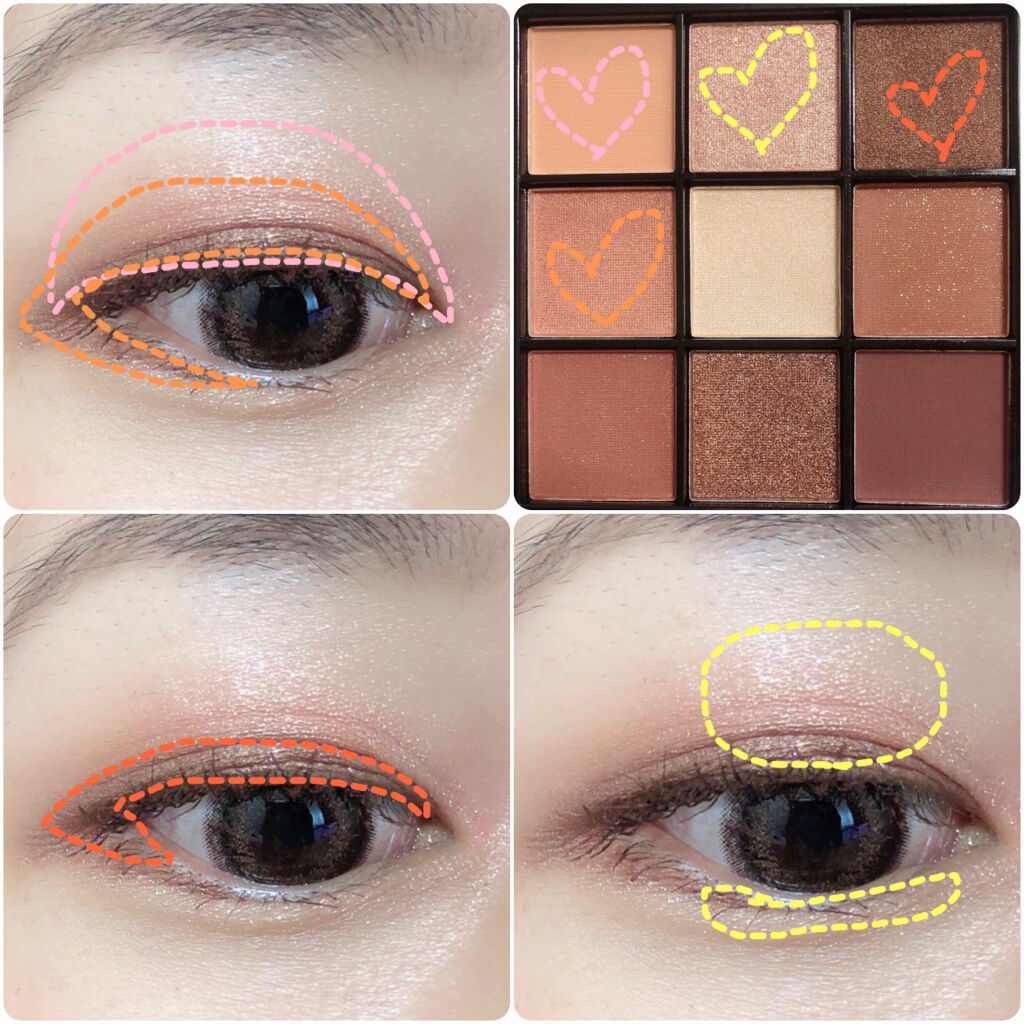 UR GLAM BLOOMING EYE COLOR PALETTE/U R GLAM/アイシャドウパレットを使ったクチコミ(2枚目)