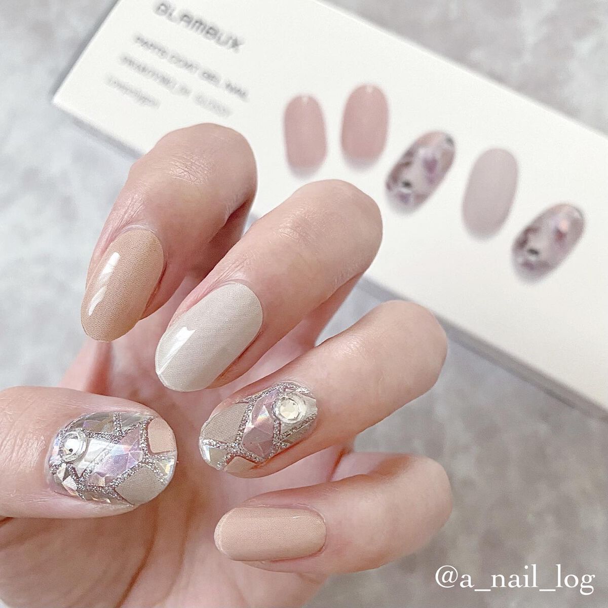 パーツ コート ジェル/GLAMBUX/ネイルシールを使ったクチコミ(3枚目)