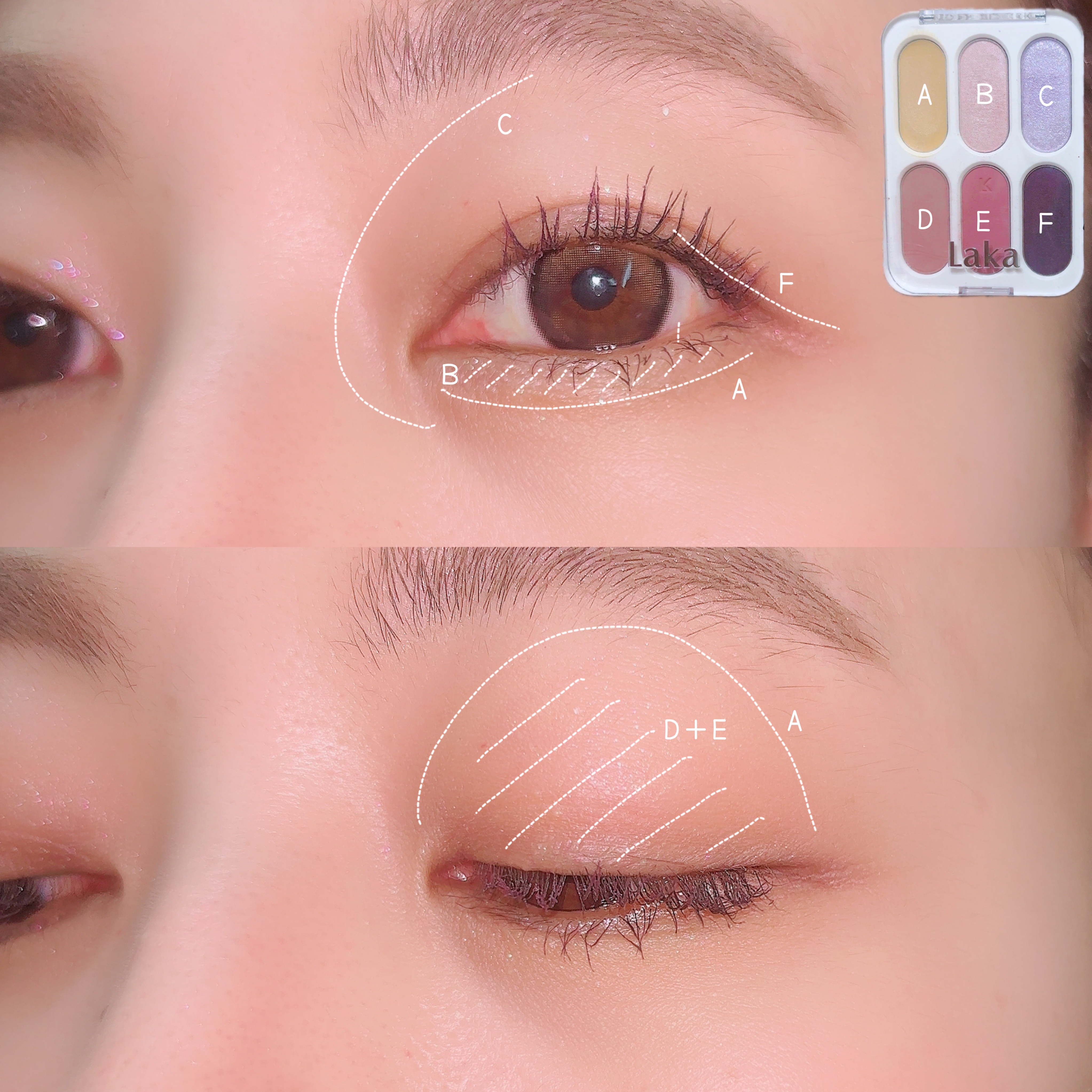 フォーエバー6アイパレット/Laka/アイシャドウパレットを使ったクチコミ（3枚目）