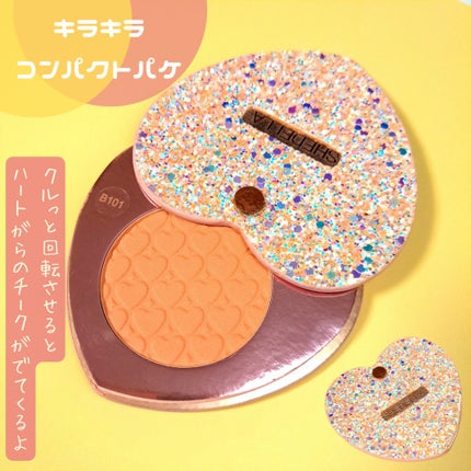 ハートチーク/SHEDELLA/パウダーチークを使ったクチコミ(3枚目)