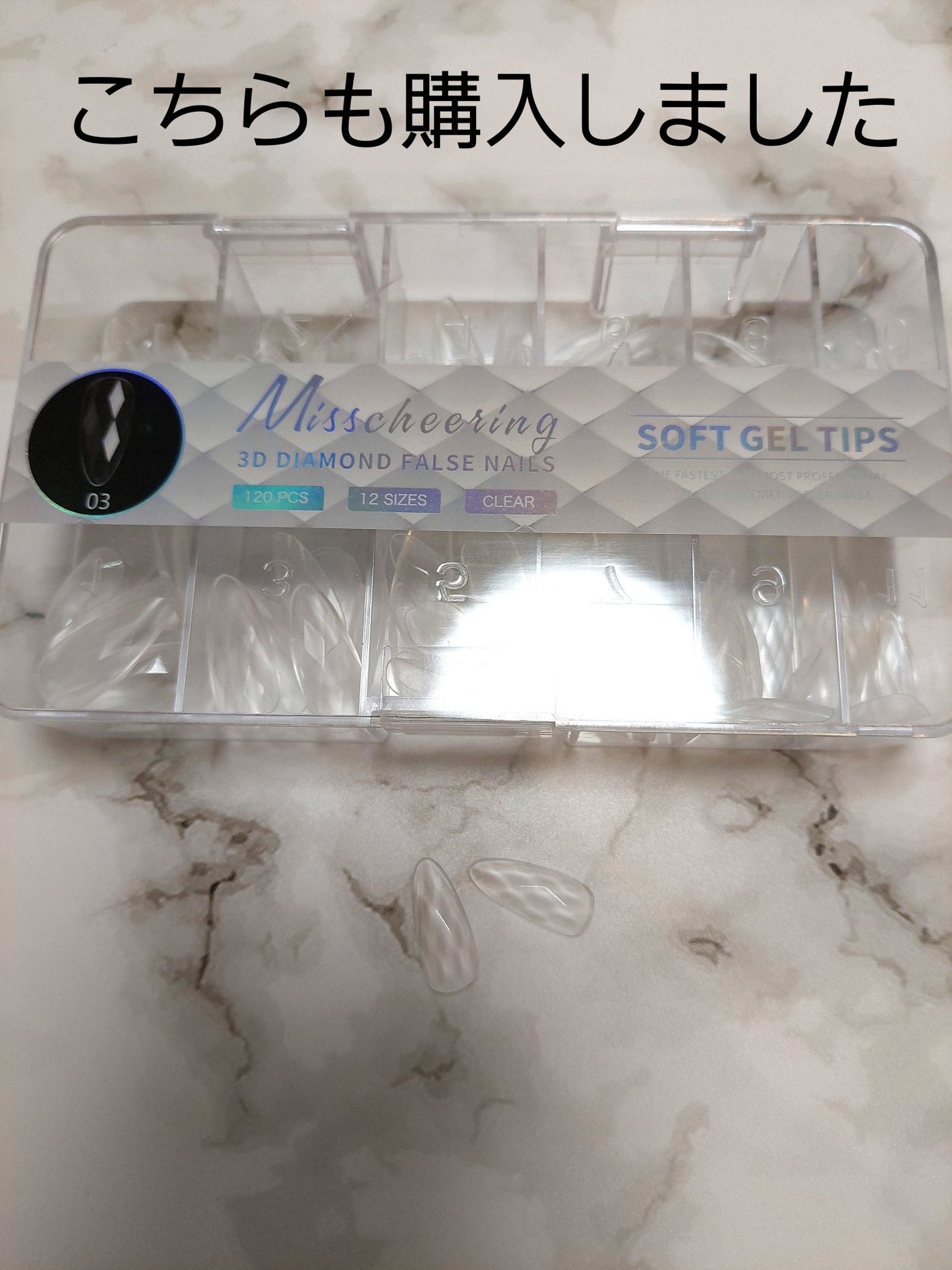 ネイルチップ/SHEIN/ネイルチップ・パーツを使ったクチコミ(2枚目)