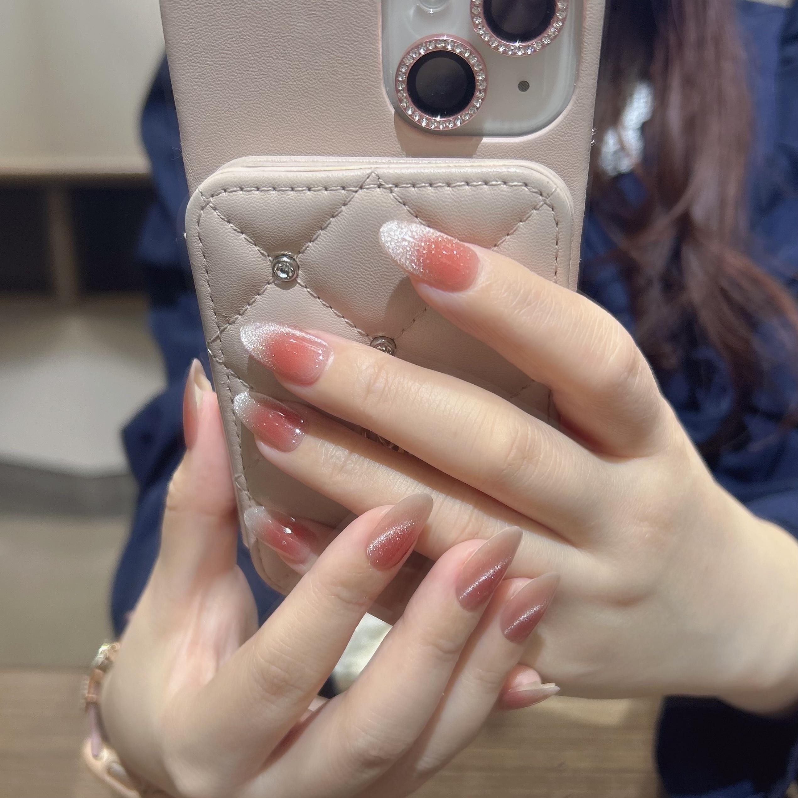 ネイルチップ(シールタイプ) Champagne Blush/FINGER SUIT/ネイルチップ・パーツを使ったクチコミ（2枚目）