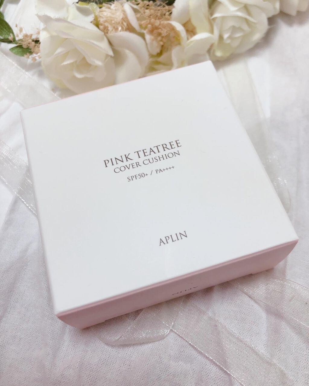 ピンクティーツリーカバークッション/APLIN/クッションファンデーションを使ったクチコミ(6枚目)