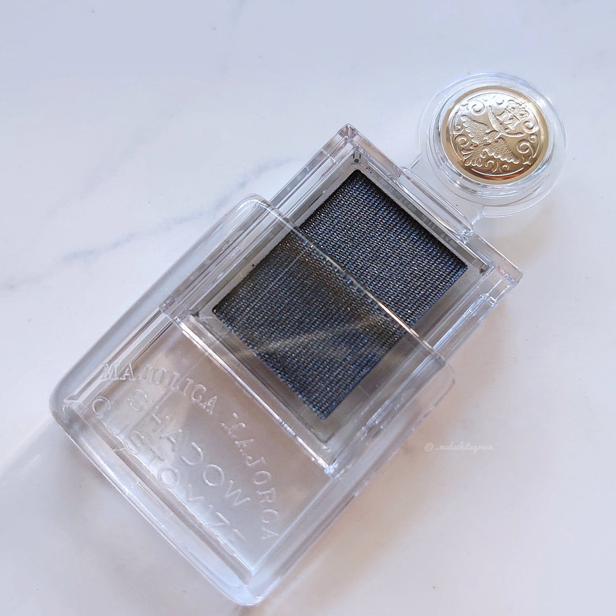 シャドーカスタマイズ BK922 黒蜥蜴/MAJOLICA MAJORCA/単色アイシャドウを使ったクチコミ（3枚目）