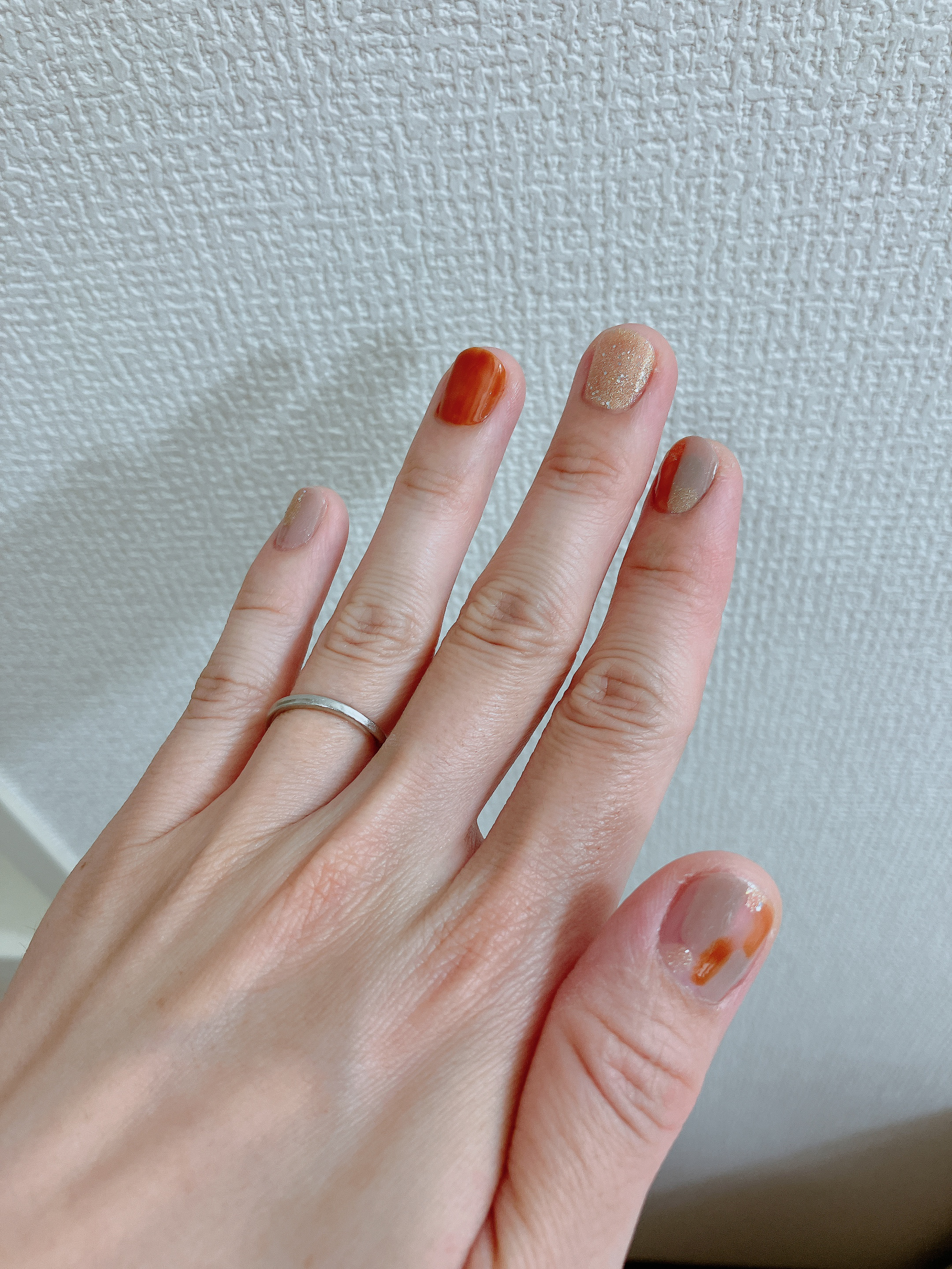 NUMBER POLISH　 16 Shimmer Beige/D-UP/マニキュアを使ったクチコミ（2枚目）