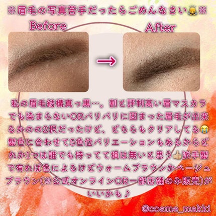 フィルム眉カラー/デジャヴュ/眉マスカラを使ったクチコミ(3枚目)