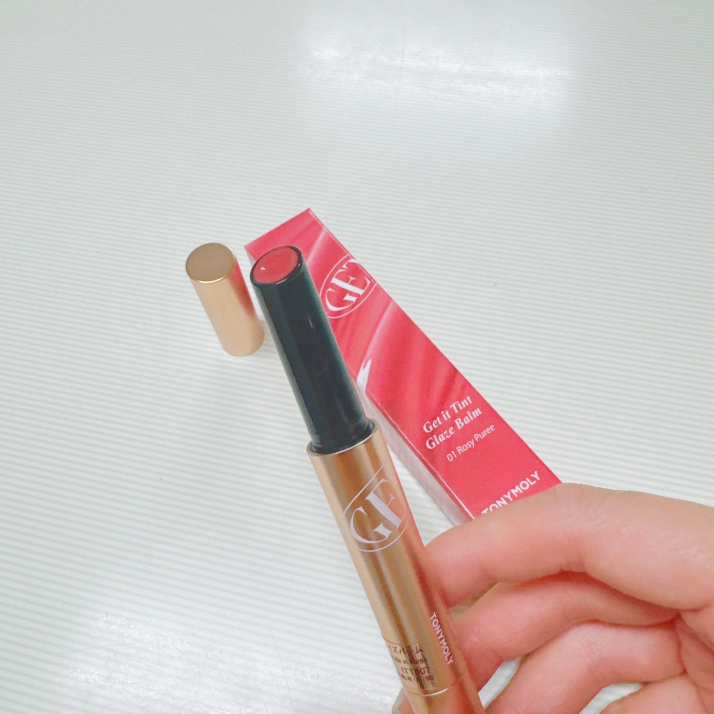 ゲットイットティントグレーズバーム/TONYMOLY/リップティントを使ったクチコミ(2枚目)